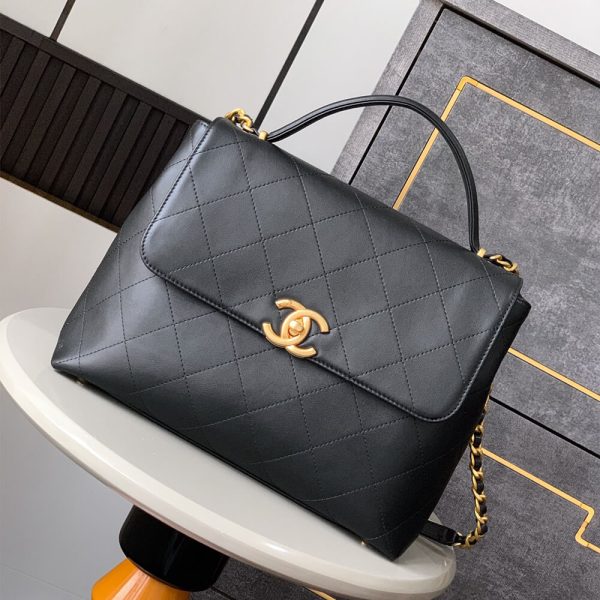 Chanel Maxi Flap Bag With Top Handle(HIGH-END GRADE) - Image 2