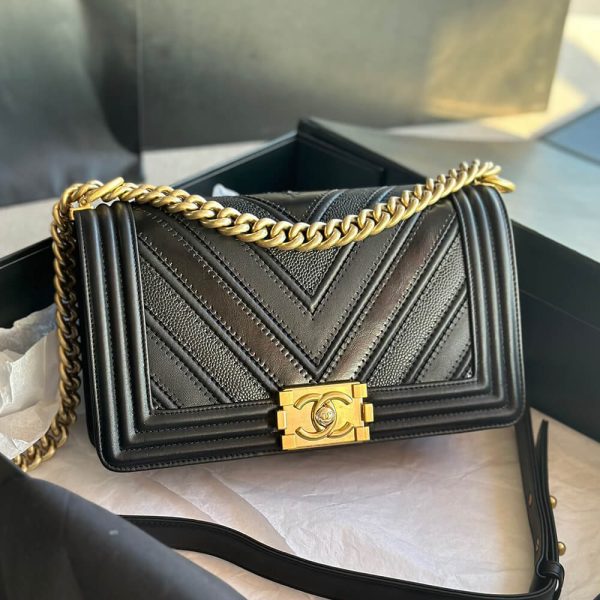 Chevron Boy Chanel Handbag - Image 2