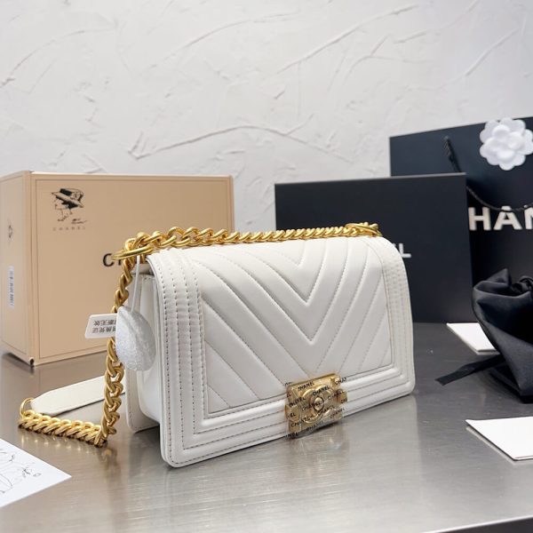 Chevron Boy Chanel Handbag - Image 2