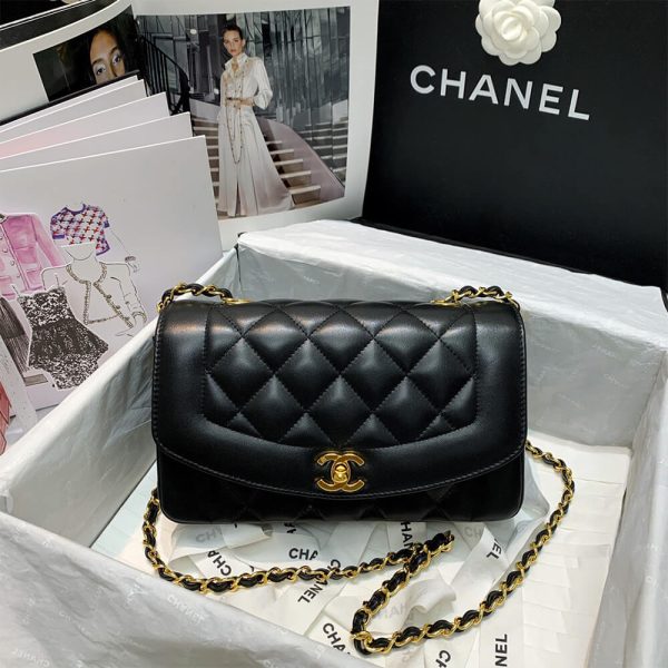 Chanel Vintage Small Diana Flap Bag - Image 2