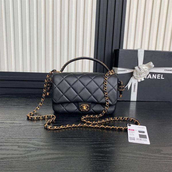 CHANEL Flap Bag with Top Handle(HIGH-END GRADE) - Image 2