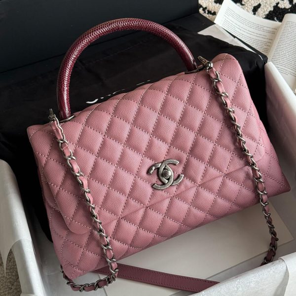 CHANEL Large Flap Bag With Top Handle(high-end grade) - Image 2