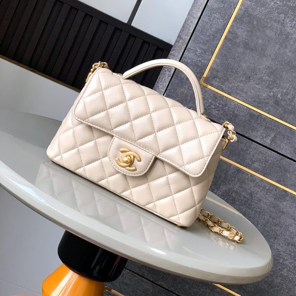 CHANEL Small Flap Bag with Top Handle(HIGH-END GRADE) - Image 2