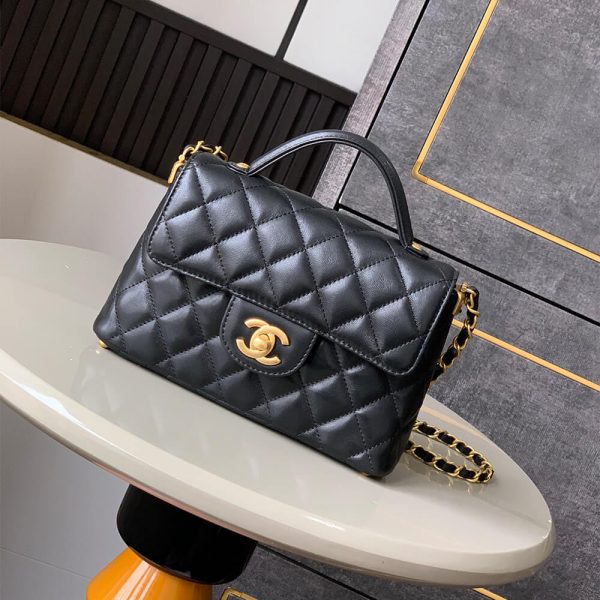 CHANEL Small Flap Bag with Top Handle(HIGH-END GRADE) - Image 2