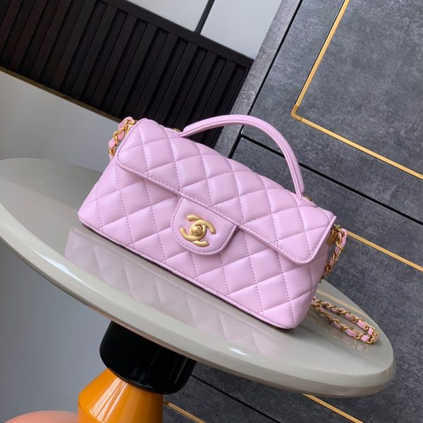 CHANEL Mini Flap Bag with Top Handle(HIGH-END GRADE) - Image 2