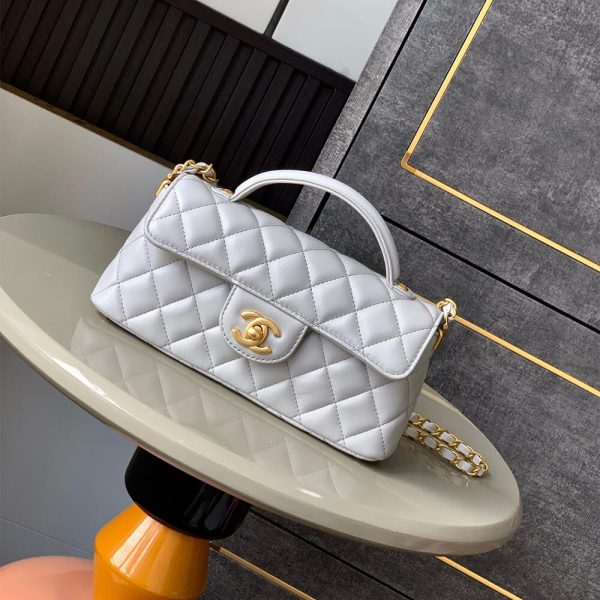 CHANEL Mini Flap Bag with Top Handle(HIGH-END GRADE) - Image 2