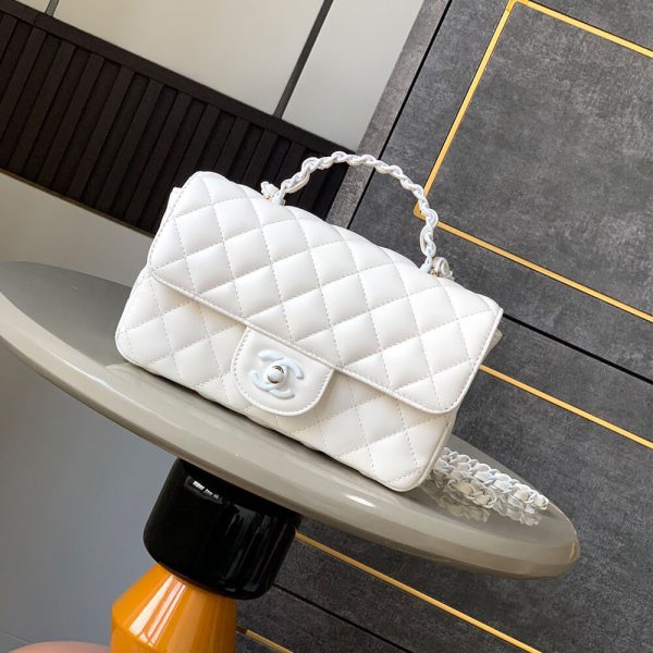 Chanel Mini Flap Bag with Top Handle(HIGH-END GRADE) - Image 2