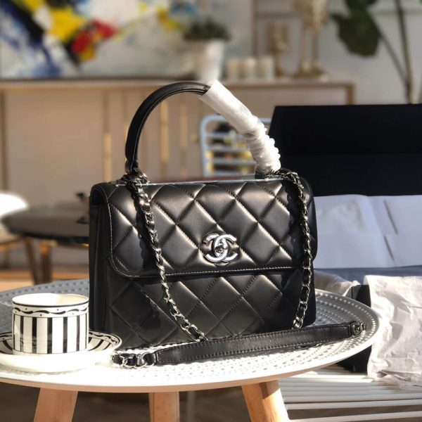 CHANEL FLAP BAG WITH TOP HANDLE(HIGH-END GRADE) - Image 2