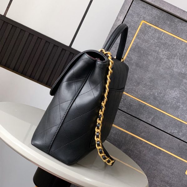 Chanel Maxi Flap Bag With Top Handle(HIGH-END GRADE) - Image 3