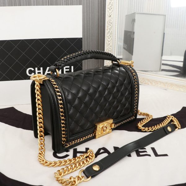 Chanel Top Handle Boy Handbag - Image 3