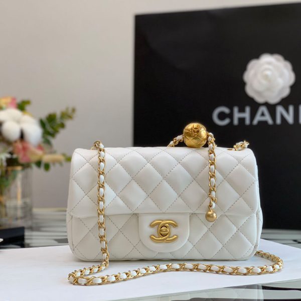 Chanel Pearl Crush Mini Rectangular Flap Bag - Image 3