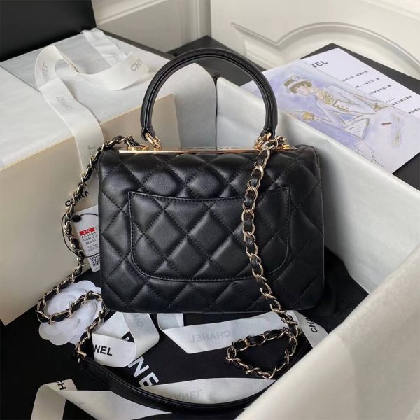 CHANEL Mini Flap Bag with Top Handle(HIGH-END GRADE) - Image 3