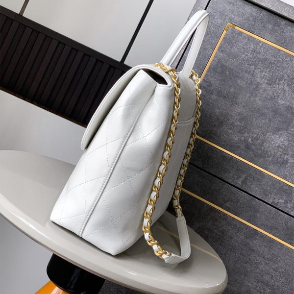 Chanel Maxi Flap Bag With Top Handle(HIGH-END GRADE) - Image 3