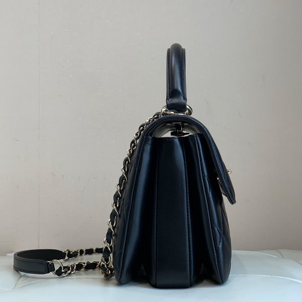 CHANEL FLAP BAG WITH TOP HANDLE(tax-free Grade) - Image 3