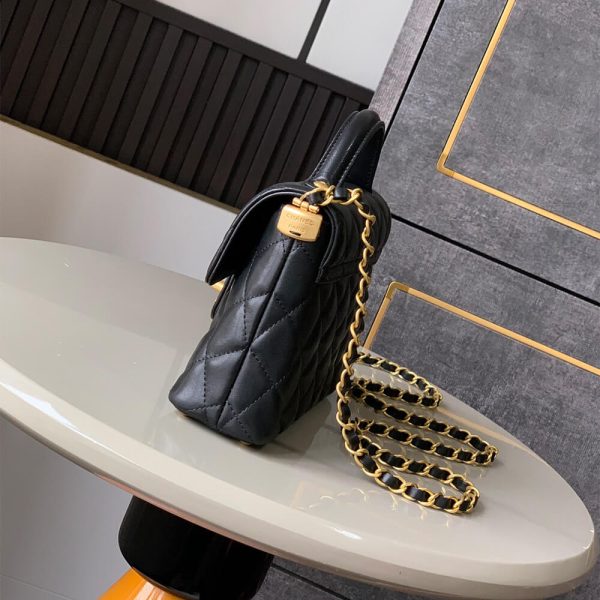 CHANEL Small Flap Bag with Top Handle(HIGH-END GRADE) - Image 3