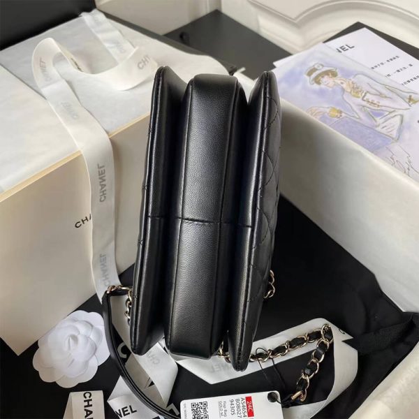 CHANEL Mini Flap Bag with Top Handle(HIGH-END GRADE) - Image 4