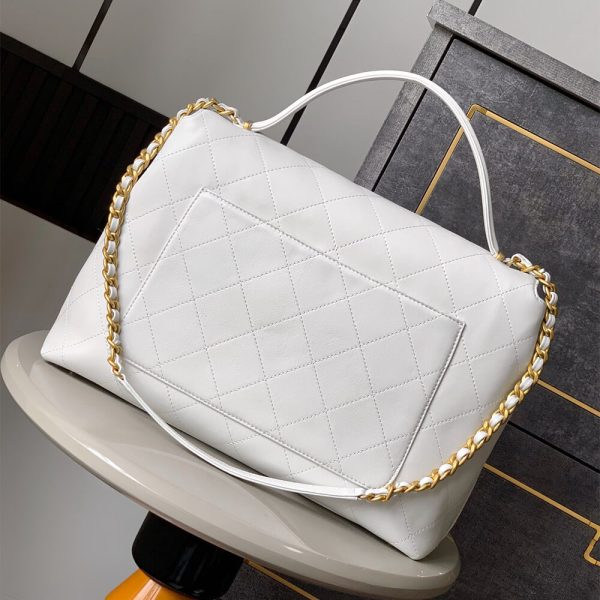 Chanel Maxi Flap Bag With Top Handle(HIGH-END GRADE) - Image 4