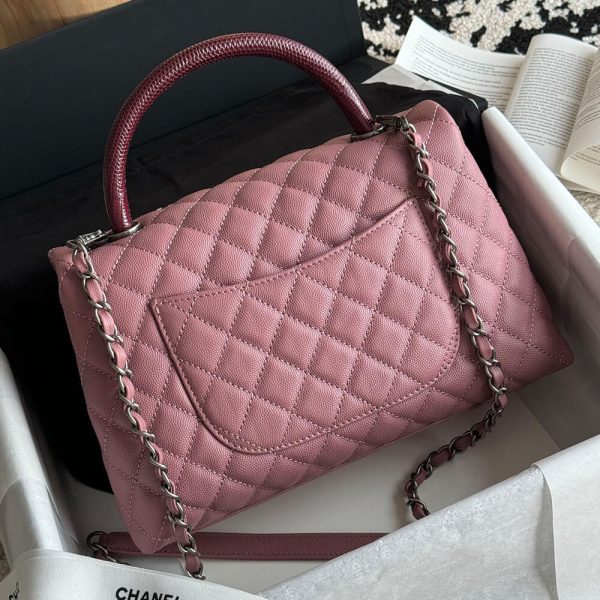 CHANEL Large Flap Bag With Top Handle(high-end grade) - Image 4