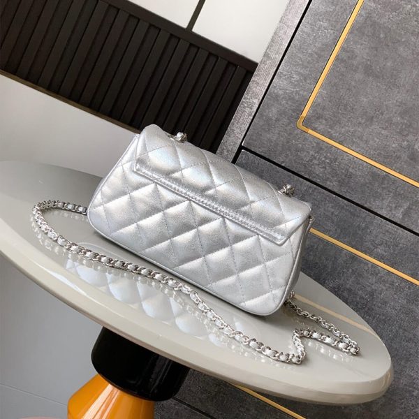 Chanel FLAP PHONE HOLDER WITH CHAIN(HIGH-END GRADE) - Image 4