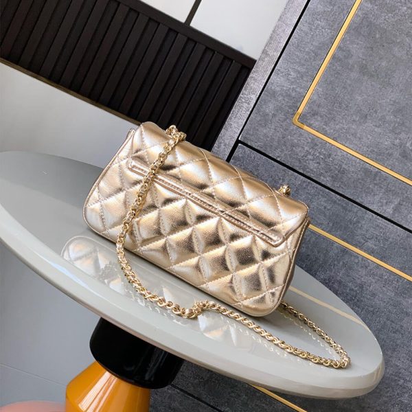 Chanel FLAP PHONE HOLDER WITH CHAIN(HIGH-END GRADE) - Image 4