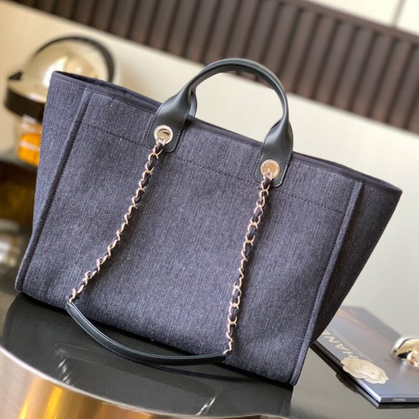 CHANEL LARGE DEAUVILLE TOTE(HIGH-END GRADE) - Image 4