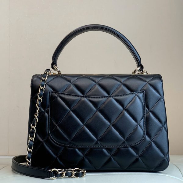 CHANEL FLAP BAG WITH TOP HANDLE(tax-free Grade) - Image 4
