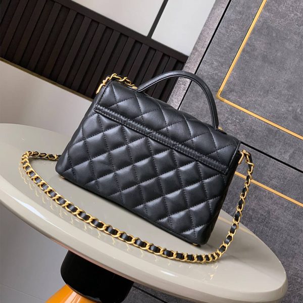 CHANEL Small Flap Bag with Top Handle(HIGH-END GRADE) - Image 4