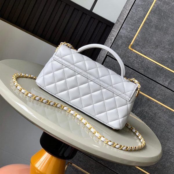CHANEL Mini Flap Bag with Top Handle(HIGH-END GRADE) - Image 4