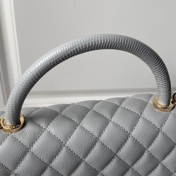 CHANEL Large Flap Bag With Top Handle(high-end grade) - Image 5