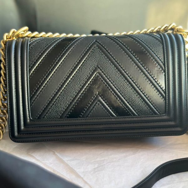 Chevron Boy Chanel Handbag - Image 5