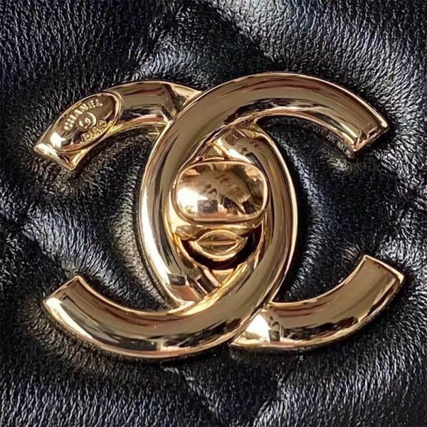 CHANEL Mini Flap Bag with Top Handle(HIGH-END GRADE) - Image 5