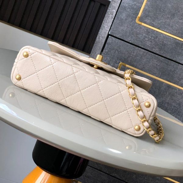 CHANEL Small Flap Bag with Top Handle(HIGH-END GRADE) - Image 5