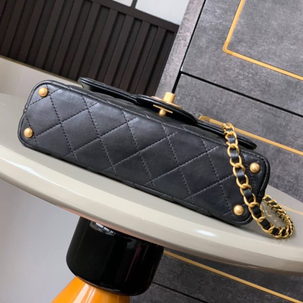 CHANEL Small Flap Bag with Top Handle(HIGH-END GRADE) - Image 5