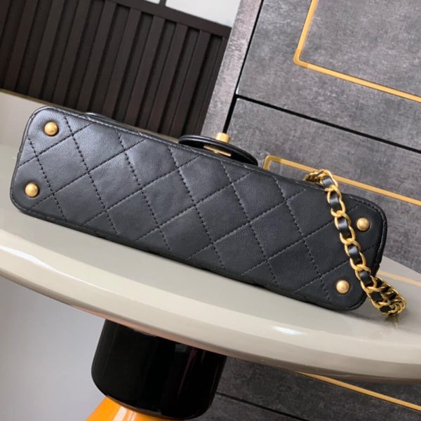 CHANEL Mini Flap Bag with Top Handle(HIGH-END GRADE) - Image 5
