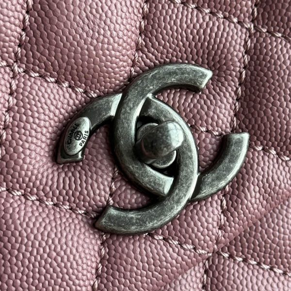 CHANEL Large Flap Bag With Top Handle(high-end grade) - Image 6