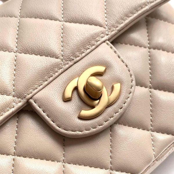 CHANEL Small Flap Bag with Top Handle(HIGH-END GRADE) - Image 6