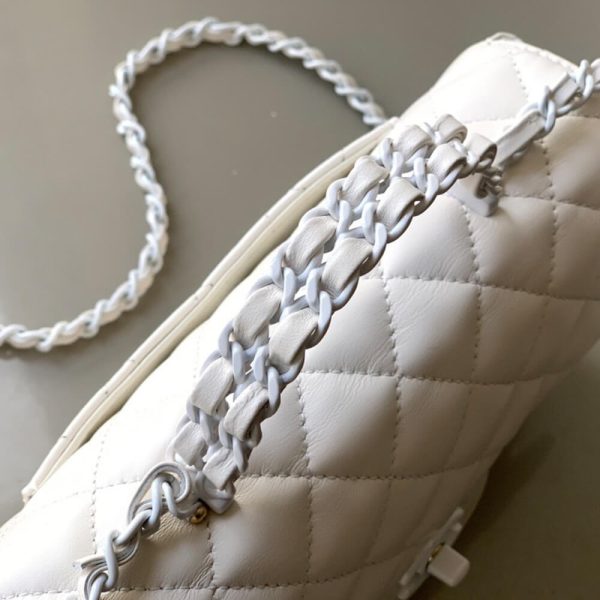 Chanel Mini Flap Bag with Top Handle(HIGH-END GRADE) - Image 6