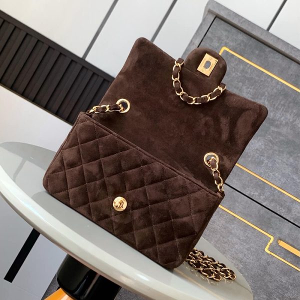 CHANEL SUEDE MINI FLAP BAG(HIGH-END GRADE) - Image 7