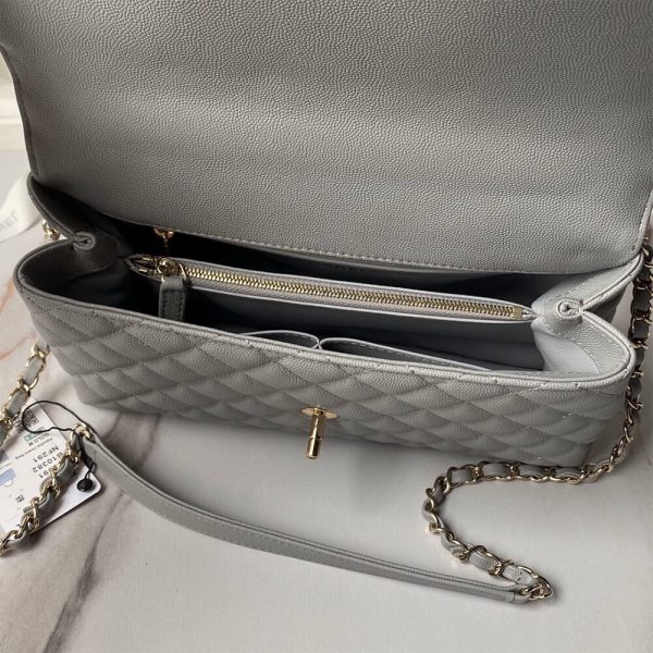 CHANEL Large Flap Bag With Top Handle(high-end grade) - Image 8