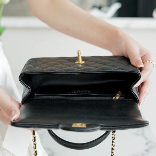 Chanel Mini Flap with Top Handle(HIGH-END GRADE) - Image 8
