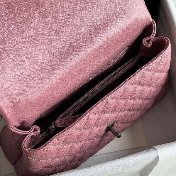 CHANEL Large Flap Bag With Top Handle(high-end grade) - Image 8