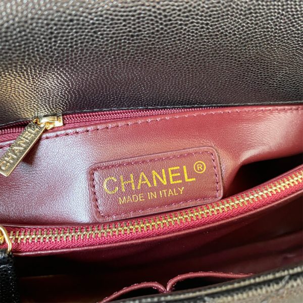 CHANEL Large Flap Bag With Top Handle(high-end grade) - Image 8
