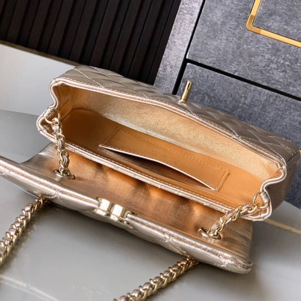 Chanel FLAP PHONE HOLDER WITH CHAIN(HIGH-END GRADE) - Image 8
