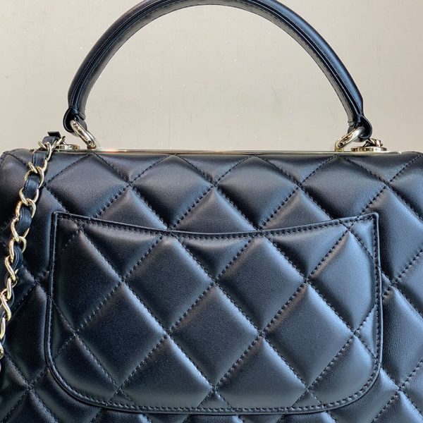 CHANEL FLAP BAG WITH TOP HANDLE(tax-free Grade) - Image 8