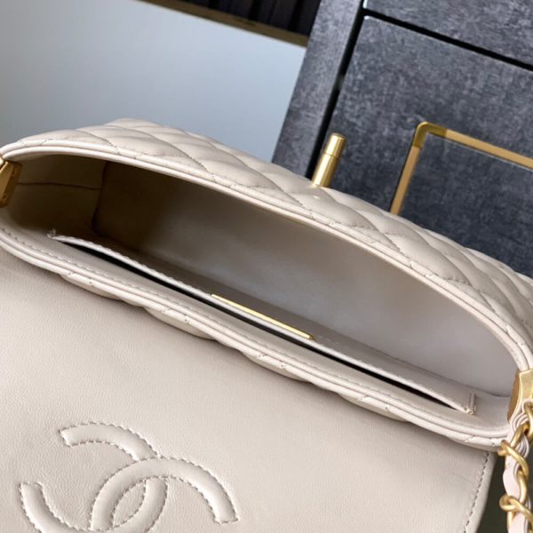 CHANEL Small Flap Bag with Top Handle(HIGH-END GRADE) - Image 8