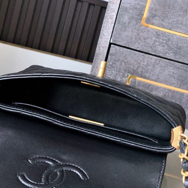 CHANEL Small Flap Bag with Top Handle(HIGH-END GRADE) - Image 8
