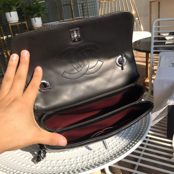 CHANEL FLAP BAG WITH TOP HANDLE(HIGH-END GRADE) - Image 8
